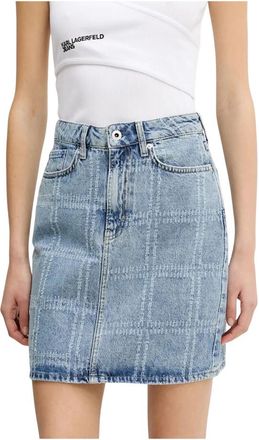Karl Lagerfeld Gonna in denim patchwork - - Skirts - Donna - Blu - S