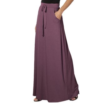 Generic Maxi Skirt with Pockets Flared Skirts Elegant-Long Skirts for Women UK Plus Size High Waist A Line Skirt Flowy Skirt Skirt Women Ruffle Ladies Skirts 