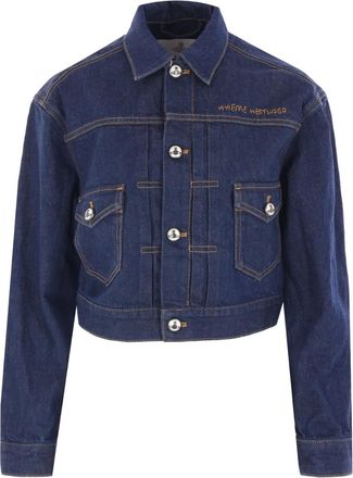 Vivienne Westwood Giacca Marlene denim crop - Blu