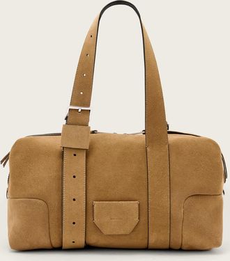 AllSaints Leather Ares Suede Shoulder Bag, Size: One Size