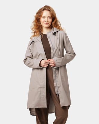 Ilse Jacobsen Womens Raincoat in Nude - Size 10 UK
