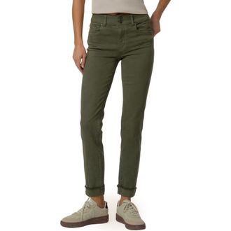 Kut from the Kloth Amy Frayed Crop Slim Straight Leg Jeans in Tree at Nordstrom, Size 10P