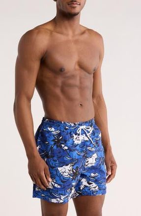 BOSS Willow Swim Trunks in Medium Blue at Nordstrom Rack, Size Xx-Large