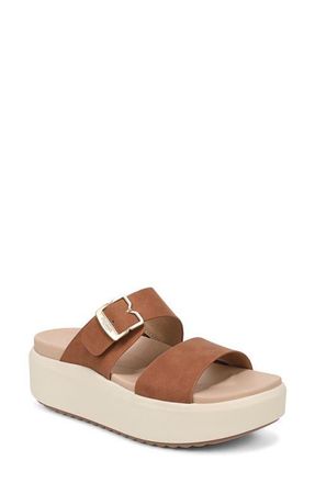 Dr. Scholls All Time Max Platform Wedge Slide Sandal in Honey at Nordstrom, Size 7.5