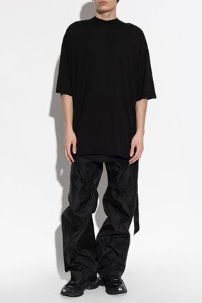 Rick Owens Trousers With Decorative Stripes, Mens, Black