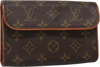 Louis Vuitton Florentine Waist Bag Monogram Canvas Brown Canvas Bag (Pre-Owned)
