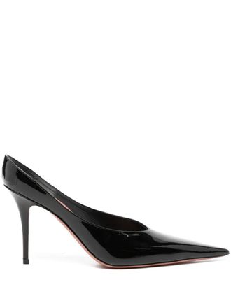 Amina Muaddi 105mm Anok mules - Black