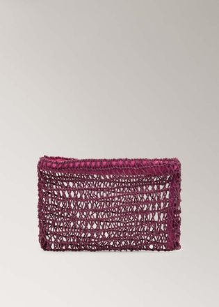 Mango Necessaire rete cotone vino - Donna - Taglia unica - MANGO