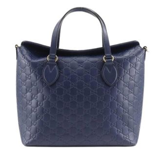 Gucci Tweedehands leren handtassen - Heren - Vintage Handtas - Blauw - ONE Size - Leer - Vintage