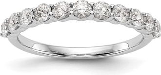 Diamond2Deal 14k White Gold Lab Grown Diamond Wedding Band Ring 0.77Ct Clarity- VS Color- G-H