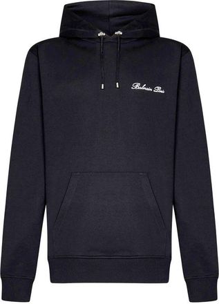 Balmain Black Cotton Mens Sweatshirt