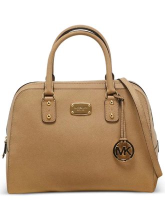 Michael Michael Kors large Sandrine leather tote bag - Neutrals