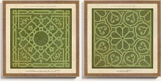 Ballard Designs Garden Diagrams - Print II, 18 x 18 - Ballard Designs