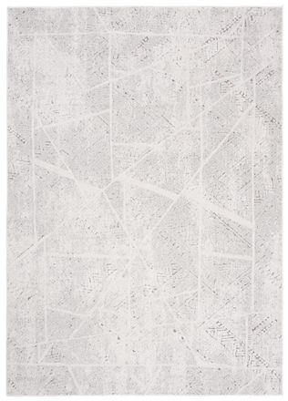 Tapiso Alfombra de sal&oacute;n crema beige marron estamapado efecto 3d 140x200 cm