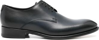Doucal's Derby in pelle con lacci - Blu