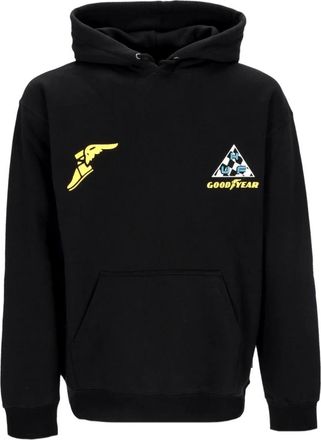 HUF Grand Prix Zwarte Hoodie Lange Mouw - Heren - Hoodies - Zwart - XL - Katoen - Hoodies & sweatvesten