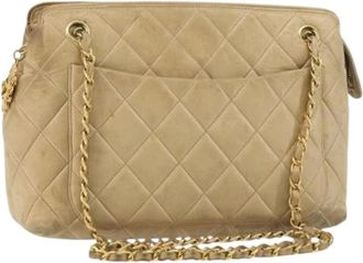 Chanel Pre-owned Shoulder Bags, female, Beige, Size: ONE SIZE Pre-owned Shoulder Bag