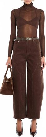 SER.O.YA Long Sleeve Piper Sweater In Slate Brown