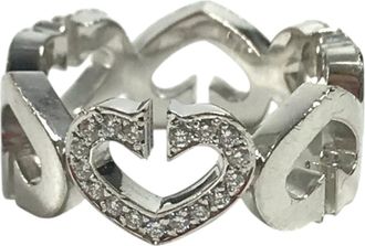 Cartier Silver White Gold (18K) Band Ring (Pre-Owned)