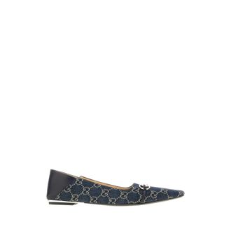 Gucci Dames, Schoenen, Blauw, Maat: 36 EU Leer