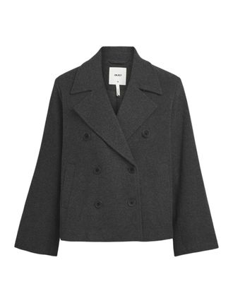 Object Womens Objkeily Noos Short Jacket, Dark Grey Blend, Numeric_36