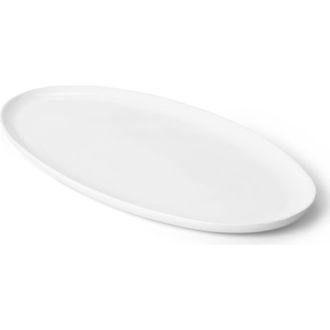 Fable Home Oval Serving Platter in Pearl White at Nordstrom, Size Large