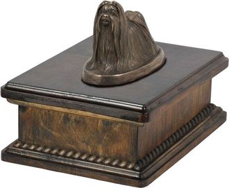 OEM Malt&eacute;s, Bich&oacute;n Malt&eacute;s, Malt&eacute;s - Urna Para Cenizas De Perro, Urna Cl&aacute;sica Con Estatuilla, Urna Elegante Con Perro De Art-dog