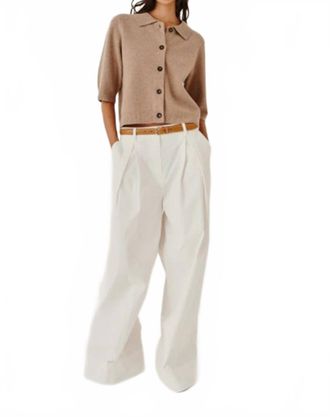 The Garment Como Cropped Cardigan In Truffle