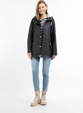 Dreimaster Dreimaster Regenjas Dames zwart