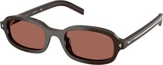 Prada PR D06S 27I20W Womens Sunglasses Brown Size 50