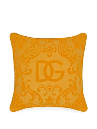 Dolce & Gabbana DG-logo cushion (45cmx45cm) - Yellow