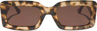 DIFF Eyewear Katie 52mm Gradient Rectangle Sunglasses in Sand Tort at Nordstrom Rack