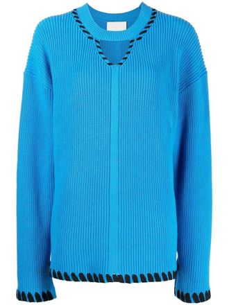 3.1 Phillip Lim Maglione con scollo a V - Blu
