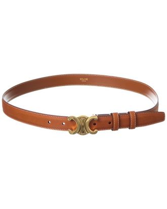 Celine Celine Triomphe Medium Leather Belt