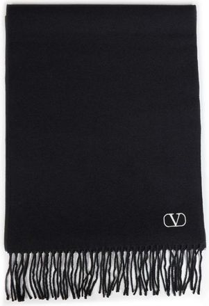 Valentino Garavani Sjaals - Heren - Wintersjaals - Zwart - ONE Size - Wol - Accessoires