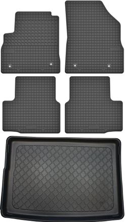OEM Opel Astra V K Hatchback Desde Noviembre De 2015. Juego De Alfombrillas De Goma Para Coche + Alfombrilla Para Maletero
