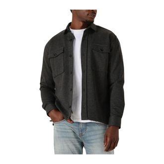 Genti Heren, Jassen, Grijs, Maat: L Viscose