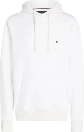 Tommy Hilfiger Flag Embroidery Terry Hoody - Heren - Hoodies - Wit - 2XL - Katoen - Hoodies & sweatvesten