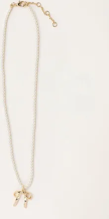 Fat Face FatFace Gold Tone Bow Necklace
