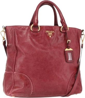 Prada Pre-owned Handbags, female, Red, Size: ONE SIZE Pre-owned Vintage Handbag