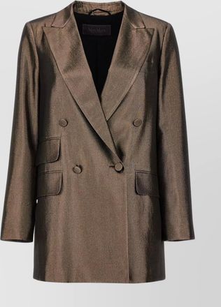 Max Mara edro blazer featuring metallic finish