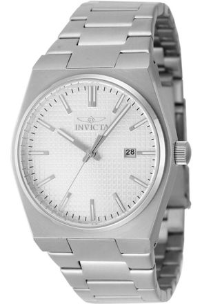 Invicta Speedway 48393 Heren Horloge - Quartz Uurwerk - Roestvrij Staal met zilveren Wijzerplaat - 40mm