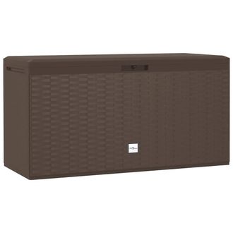 Berkfield Home Garden Storage Box Brown 114x47x60 cm | Size: 114 x 47 x 60 cm