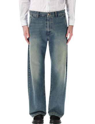 Mfpen Organic Cotton Vintage Washed Straight Jeans