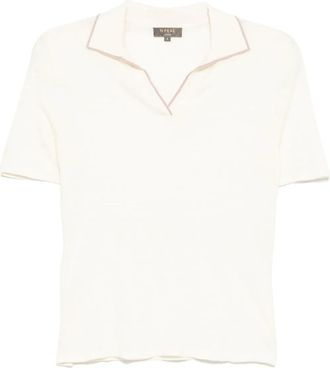 N.Peal V-neck top - Neutrals