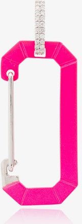 Eéra 18K White Gold And Pink Chiara Large Diamond Earring - Womens - Sterling Silver/Diamond/18kt White Gold