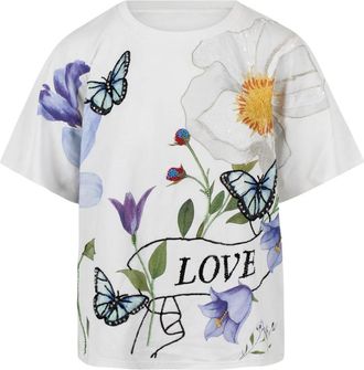 Alice & Olivia Alice + Olivia, T-Shirts, female, White, Size: XS Spring-print T-shirt