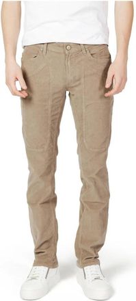 Jeckerson Heren Beige Rits Knopen Jeans Herfst/Winter - Heren - Slim Fit Broeken - Beige - W31 - Broeken