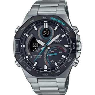 Casio Edifice Mens Silver Watch ECB-950DB-1AEF Stainless Steel - One Size