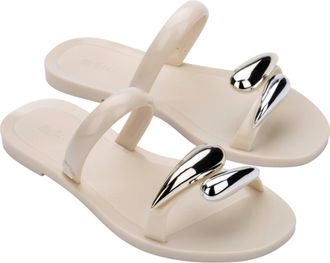 Melissa Eden Slide Sandal in Beige at Nordstrom, Size 10